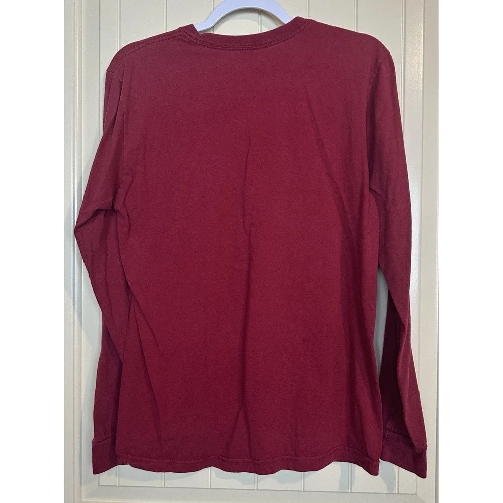 NIKE‎ OU Oklahoma Sooners regular fit cotton red long sleeve t-shirt sz S